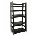 Highboy Trestle Bookcase - Black HI206842